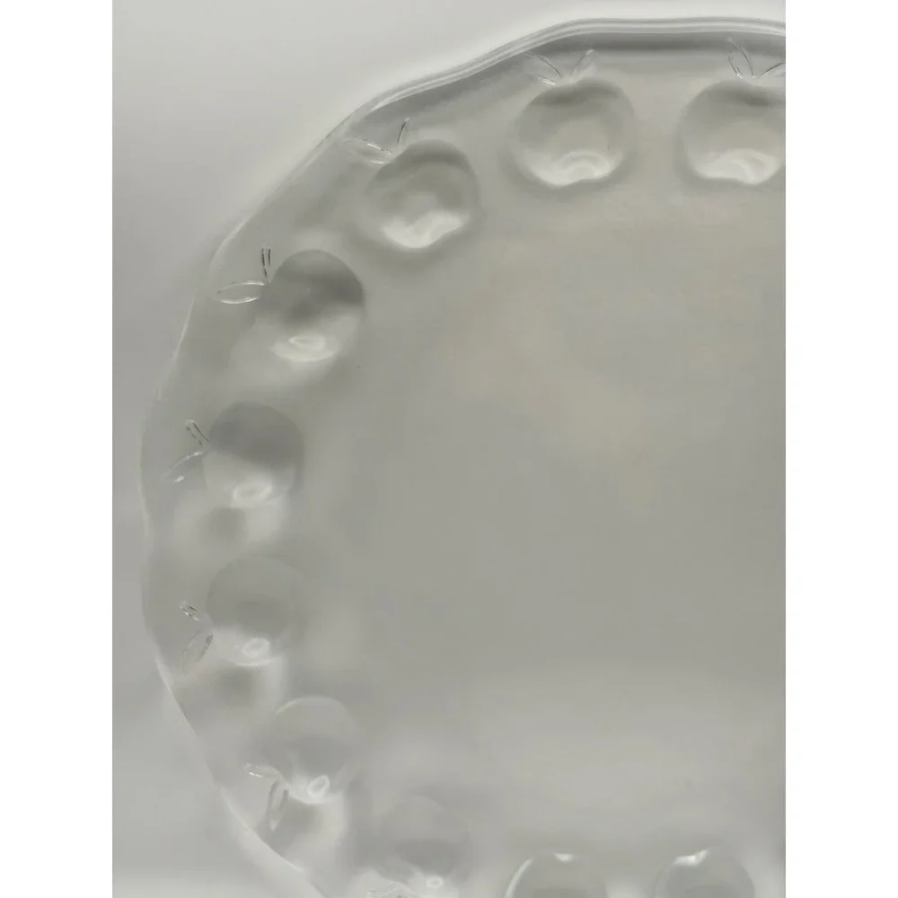 Vintage Gibson Home Apple Delight Clear Glass 12
